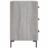 Table de chevet sonoma gris 40x40x66 cm bois d'ingénierie 629840629840