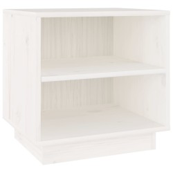 Table de chevet Blanc 40x34x40 cm Bois de pin solide 629841629841