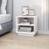 Table de chevet Blanc 40x34x40 cm Bois de pin solide 629841629841