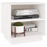 Table de chevet Blanc 40x34x40 cm Bois de pin solide 629841629841