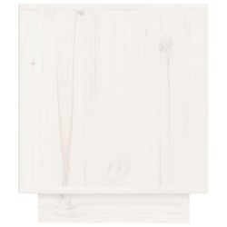 Table de chevet Blanc 40x34x40 cm Bois de pin solide 629841629841