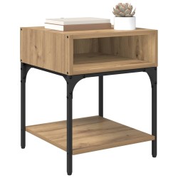 Table de chevet 2 pc Chêne artisanal 40 x 40 x 50 cm 629843629843