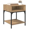 Table de chevet 2 pc Chêne artisanal 40 x 40 x 50 cm 629843629843