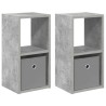 Table de chevet 2 pcs Gris béton 25,5 x 22 x 49,5 cm 629845629845