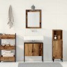 Ensemble de mobilier de salle de bain avec porte 2 pcs Marron 629848629848