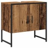 Ensemble de mobilier de salle de bain avec porte 2 pcs Marron 629848629848