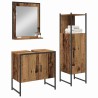 Ensemble de mobilier de salle de bain avec étagère 3 pcs Marron 629849629849
