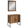 Ensemble de mobilier de salle de bain avec étagère 3 pcs Marron 629849629849