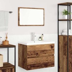 Ensemble de mobilier de salle de bain 3 pcs Bois Ancien 629850629850