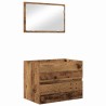 Ensemble de mobilier de salle de bain 3 pcs Bois Ancien 629850629850