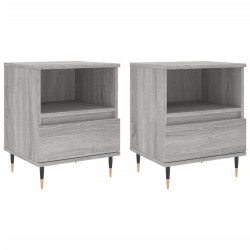 Tables de chevet 2 pcs sonoma gris 40x35x50 cm bois ingénierie 629851629851