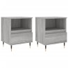 Tables de chevet 2 pcs sonoma gris 40x35x50 cm bois ingénierie 629851629851