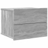 Tables de chevet 2 pcs Sonoma gris 40x30x30cm Bois d'ingénierie 629852629852