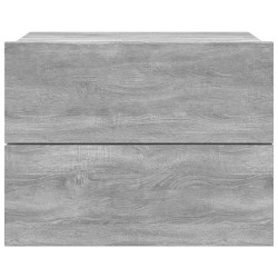 Tables de chevet 2 pcs Sonoma gris 40x30x30cm Bois d'ingénierie 629852629852