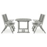 Ensemble de salle à manger de jardin 5 pièces (150-200) x 100 cm en bois d'acacia massif gris 629854629854