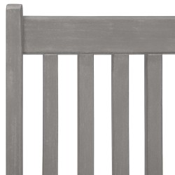 Ensemble de salle à manger de jardin 5 pièces (150-200) x 100 cm en bois d'acacia massif gris 629854629854