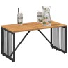 Table de jardin Noir et Marron 80 x 40 x 40 cm polyrotin 629855629855