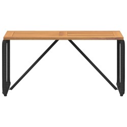 Table de jardin Noir et Marron 80 x 40 x 40 cm polyrotin 629855629855