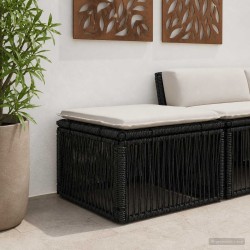 Tabouret Noir polyrotin 629856629856
