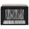 Tabouret Noir polyrotin 629856629856