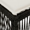 Tabouret Noir polyrotin 629856629856