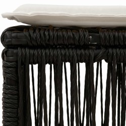 Tabouret Noir polyrotin 629856629856