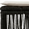 Tabouret Noir polyrotin 629856629856