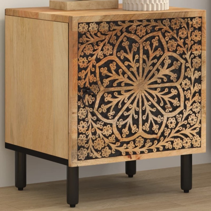 Table de chevet 40x33x46 cm Bois de manguier solide  629857629857