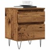 Table de chevet vieux bois 40x35x50 cm bois d’ingénierie 629859629859
