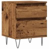 Table de chevet vieux bois 40x35x50 cm bois d’ingénierie 629859629859