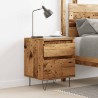 Table de chevet vieux bois 40x35x50 cm bois d’ingénierie 629859629859