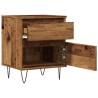 Table de chevet vieux bois 40x35x50 cm bois d’ingénierie 629859629859