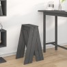 Tabourets 2 pcs Gris 40x40x75 cm Bois massif de pin 629861629861