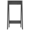 Tabourets 2 pcs Gris 40x40x75 cm Bois massif de pin 629861629861