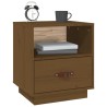 Tables de chevet 2pcs Marron miel 40x34x45cm Bois de pin massif 629862629862