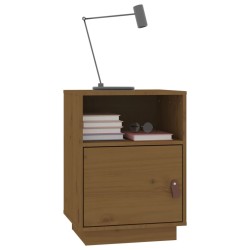 Tables de chevet 2pcs Marron miel 40x34x55cm Bois de pin massif 629863629863