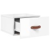 Tables de chevet murales 2 pcs blanc brillant 35x35x20 cm 629865629865