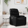 Fauteuil inclinable en similicuir noir 629866629866