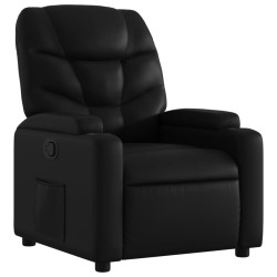 Fauteuil inclinable en similicuir noir 629866629866