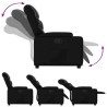 Fauteuil inclinable en similicuir noir 629866629866