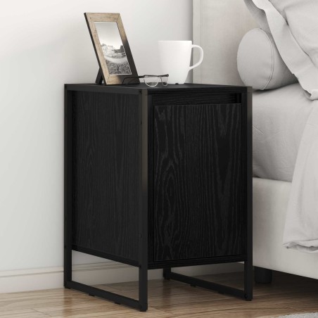 Table de chevet Chêne noir 39,5 x 30 x 50 cm Bois d'ingénierie 629867629867