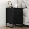 Table de chevet Chêne noir 39,5 x 30 x 50 cm Bois d'ingénierie 629867629867