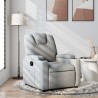 Fauteuil inclinable en tissu gris clair 629868629868