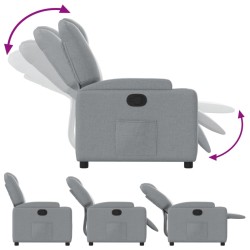 Fauteuil inclinable en tissu gris clair 629868629868