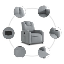 Fauteuil inclinable en tissu gris clair 629868629868