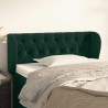 Tête de lit avec oreilles Vert foncé 93x23x78/88 cm Velours 629869629869