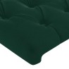 Tête de lit avec oreilles Vert foncé 93x23x78/88 cm Velours 629869629869