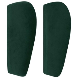 Tête de lit avec oreilles Vert foncé 93x23x78/88 cm Velours 629870629870