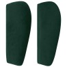 Tête de lit avec oreilles Vert foncé 93x23x78/88 cm Velours 629870629870