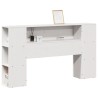 Tête de lit avec rangement blanc 135 cm bois massif de pin 629871629871